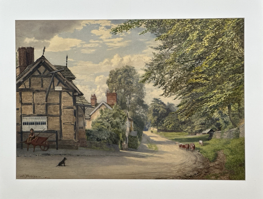 William Robinson 1835–1895 Nether Alderley Cheshire Watercolour 42x59cm