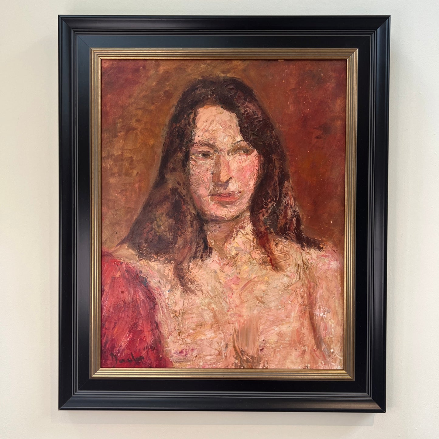 Ronald Ossory Dunlop RA RBA NEAC (Irish) Oil Portrait Female 50x40cm Signed 1967