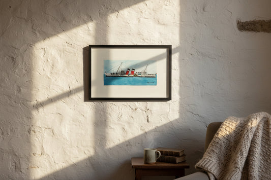 Fred Yates (1922 to 2008) - A Steamship, Waverley