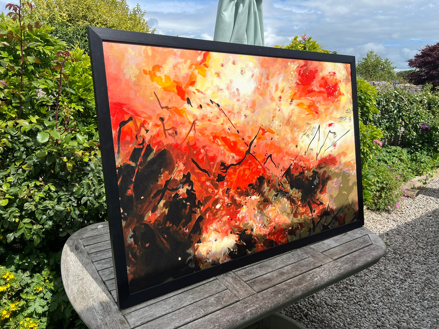Daniel Bulimar Henciu Acrylic Abstract Painting 146x96cm