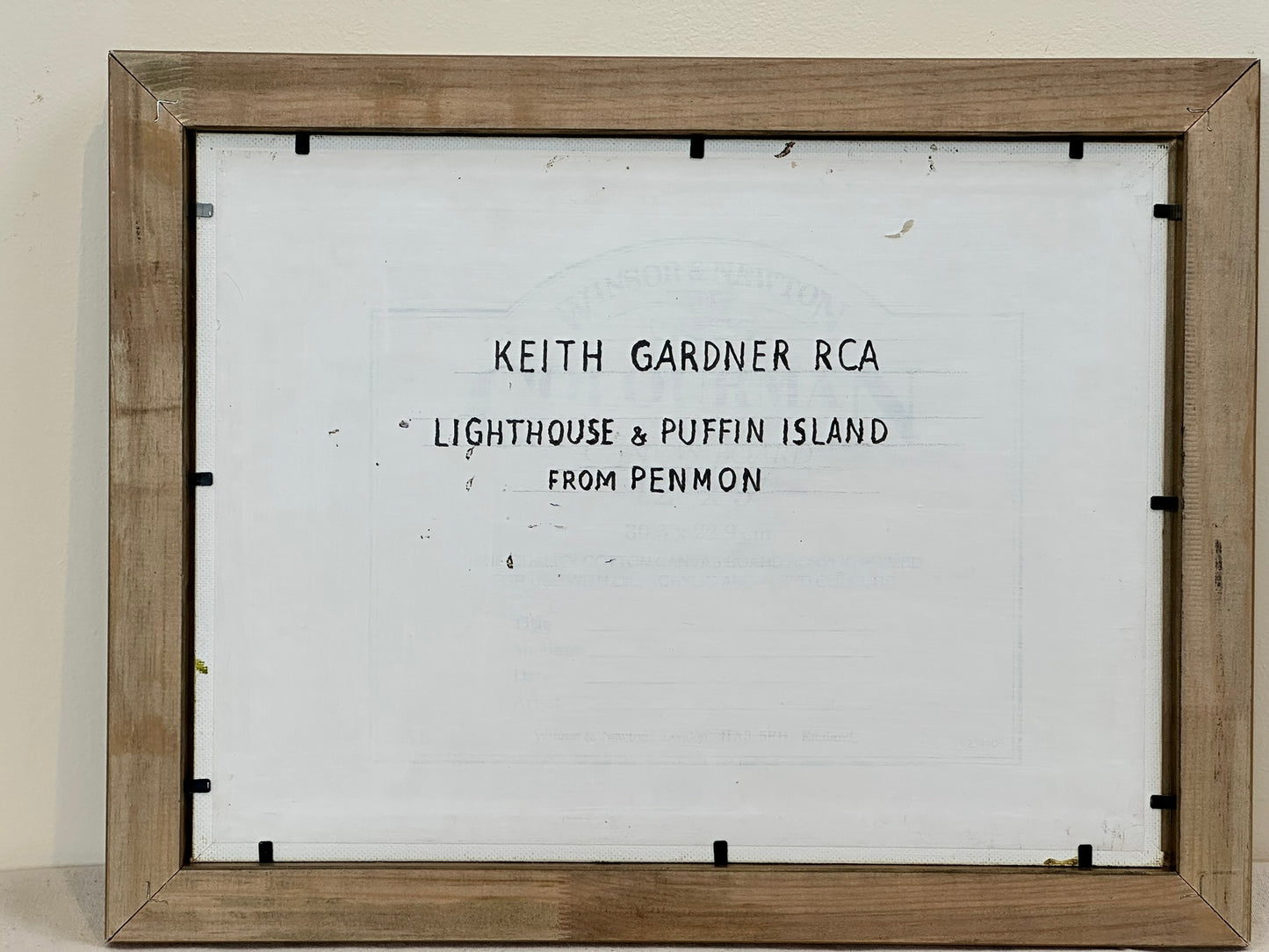 Keith Gardner RCA - Lighthouse & Puffin Island from Penmon - Oil on Board
