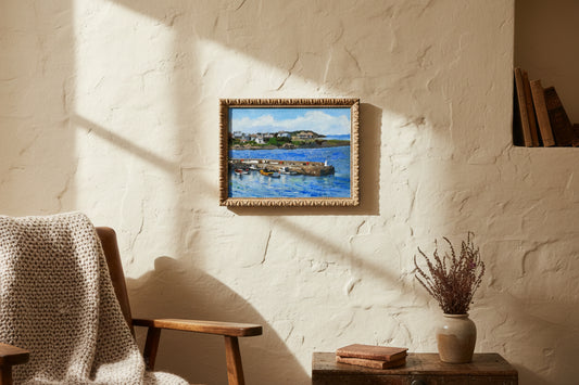Keith Gardner RCA - Cemaes Harbour, Anglesey - Oil on Board