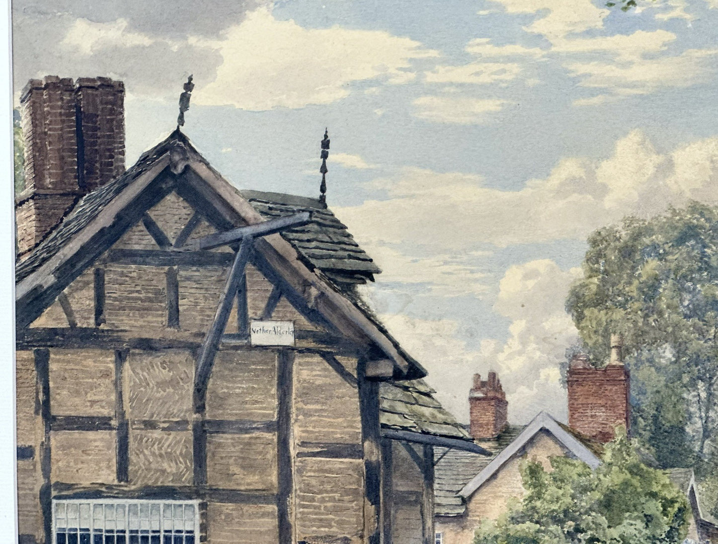 William Robinson 1835-1895 Nether Alderley Cheshire Watercolour 42x59cm