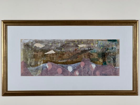Sara Downham - Lotto , Large Mixed Media Painting - ARROCHAR ALPS The Cobbler