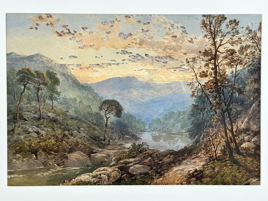 Thomas Miles Richardson Senior - Sunset Trossachs, Scotland - Christies provenance