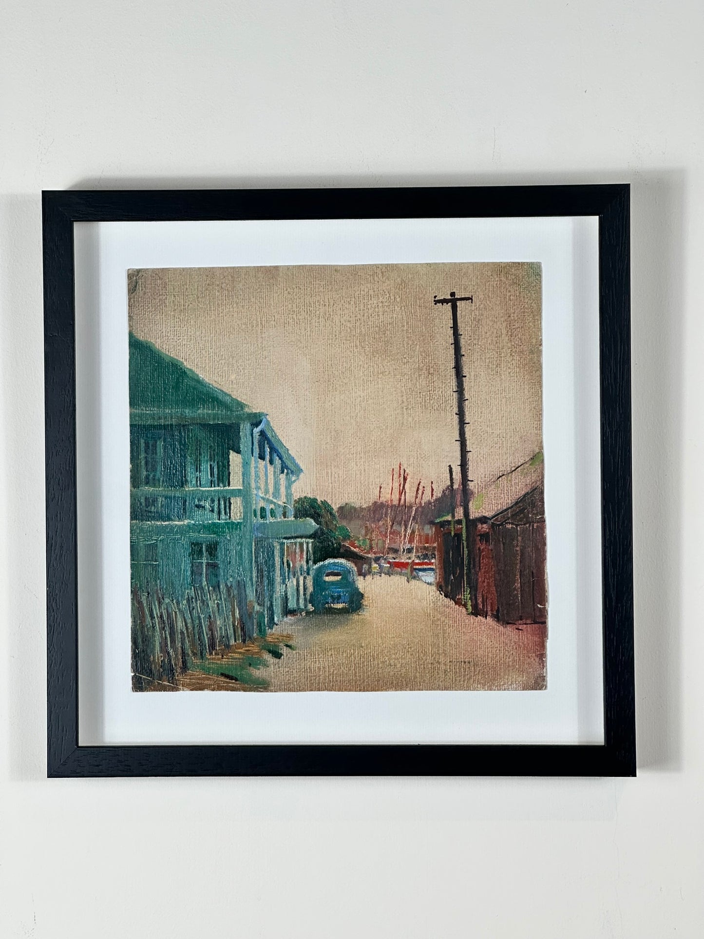 Joseph Pighills Original Oil Painting Harbour Coastal Scene Yorkshire Artist