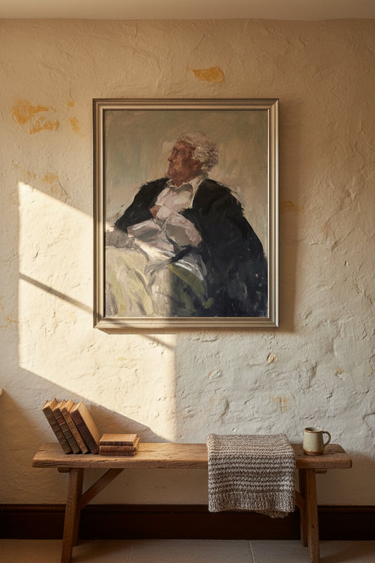 Tom Coates RP NEAC PS RBA RWS HonRWA - Oil Portrait of Seated Judge 76x61cm