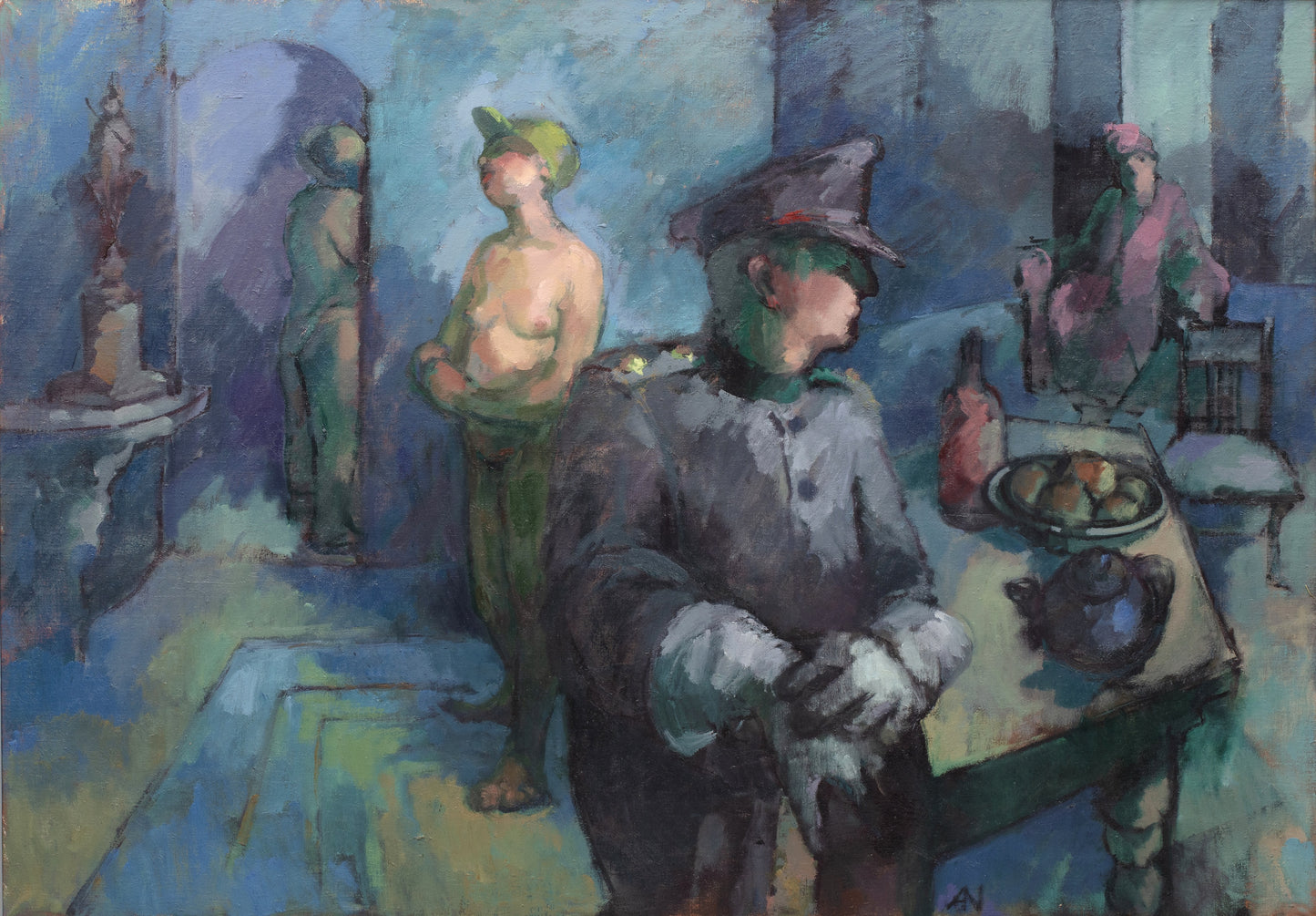 Annie Newnham (d.2010) - Act I Scene II - Oil on Canvas