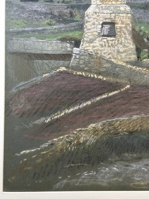 Adolf Hiremy-Hirschl Pastel Quarry Scene 1917 Austro-Hungarian 48x32cm