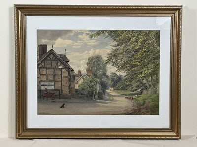 William Robinson 1835–1895 Nether Alderley Cheshire Watercolour 42x59cm