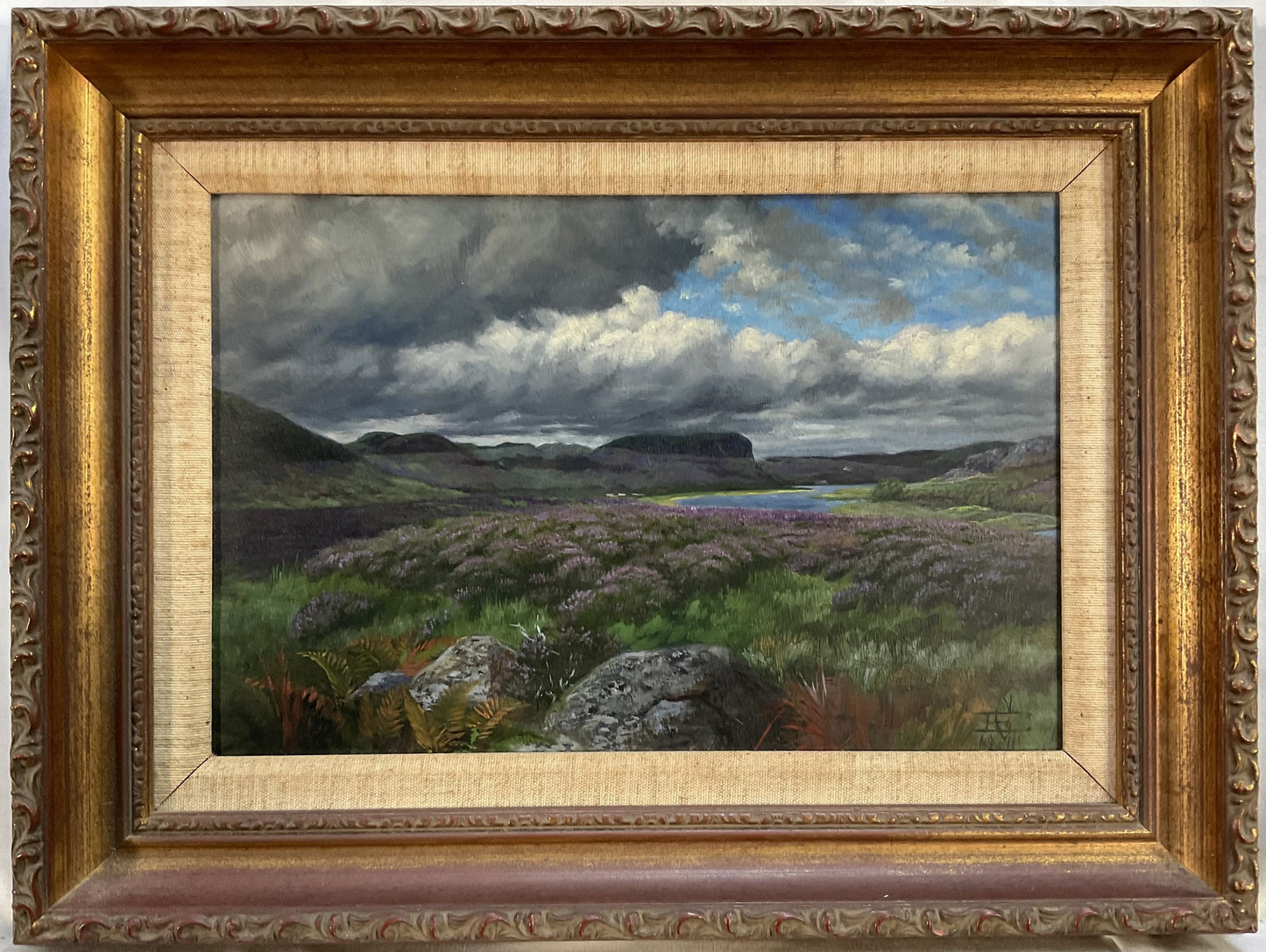 Edmund Caldwell - 1911 Original Oil on Board Scottish Highland Landscape