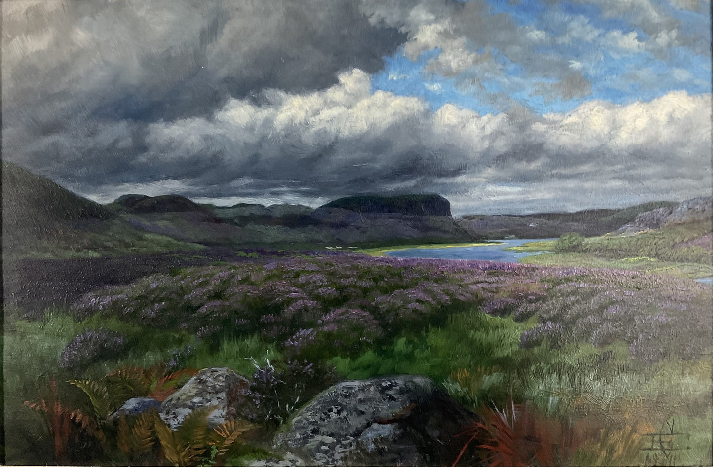 Edmund Caldwell - 1911 Original Oil on Board Scottish Highland Landscape
