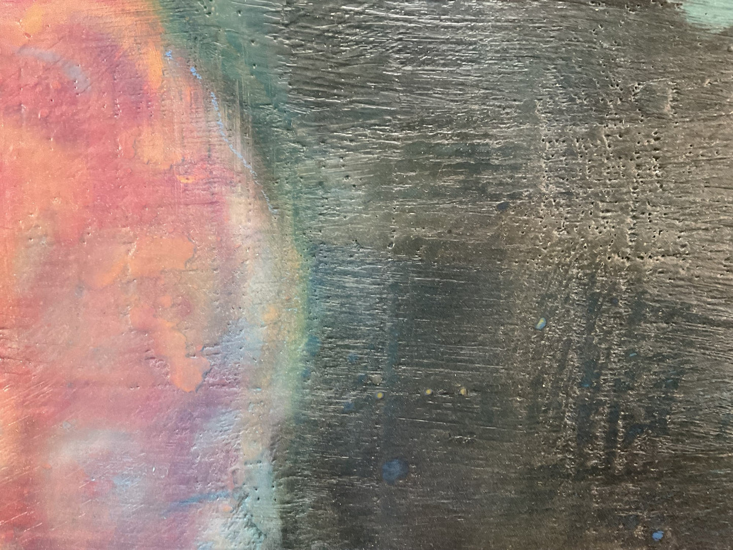 Mark Karasick - Raspberry Diptych - Mixed Media Encaustic