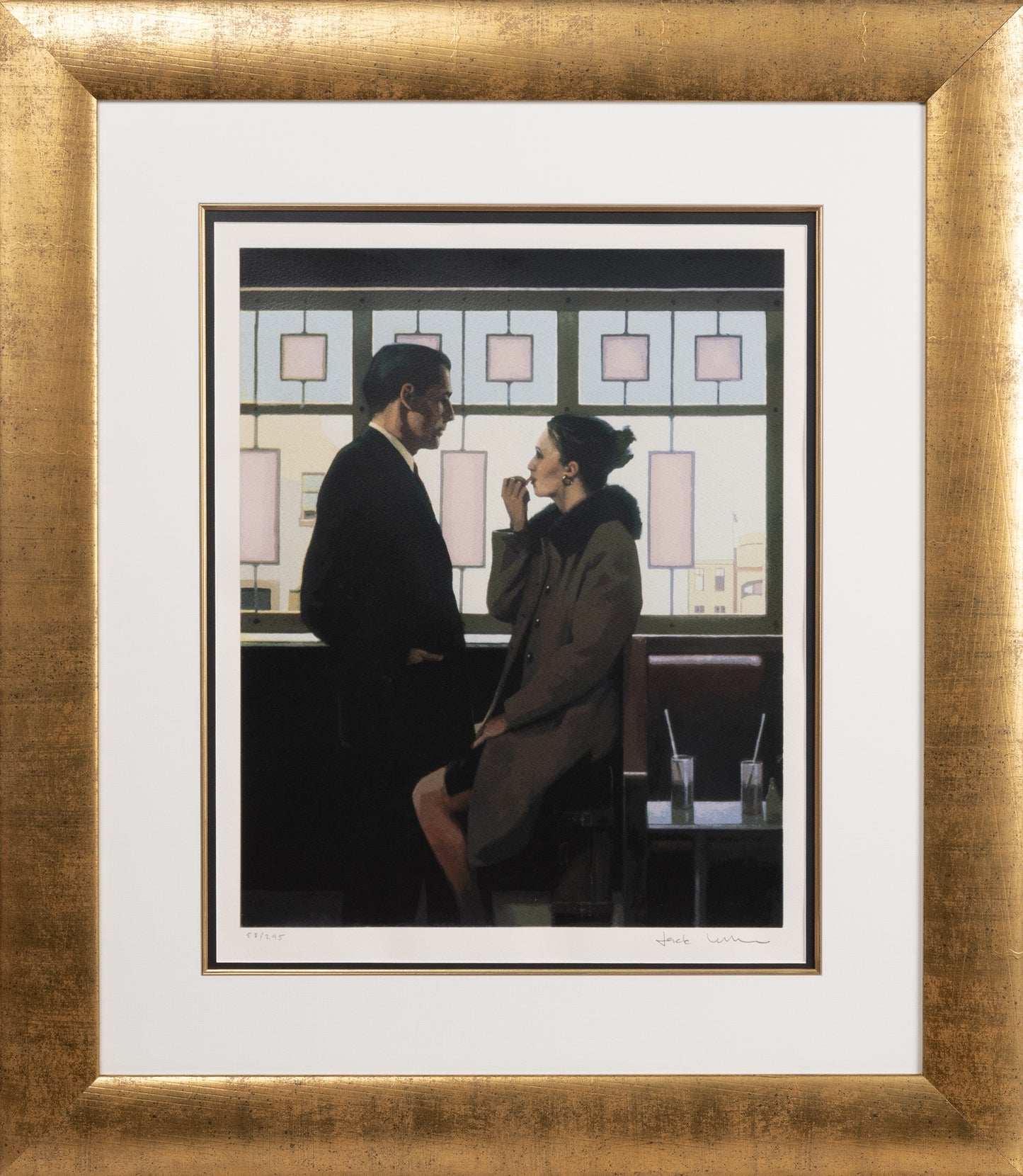 Jack Vettriano - Drifters Signed Limited Edition Silkscreen 58/295