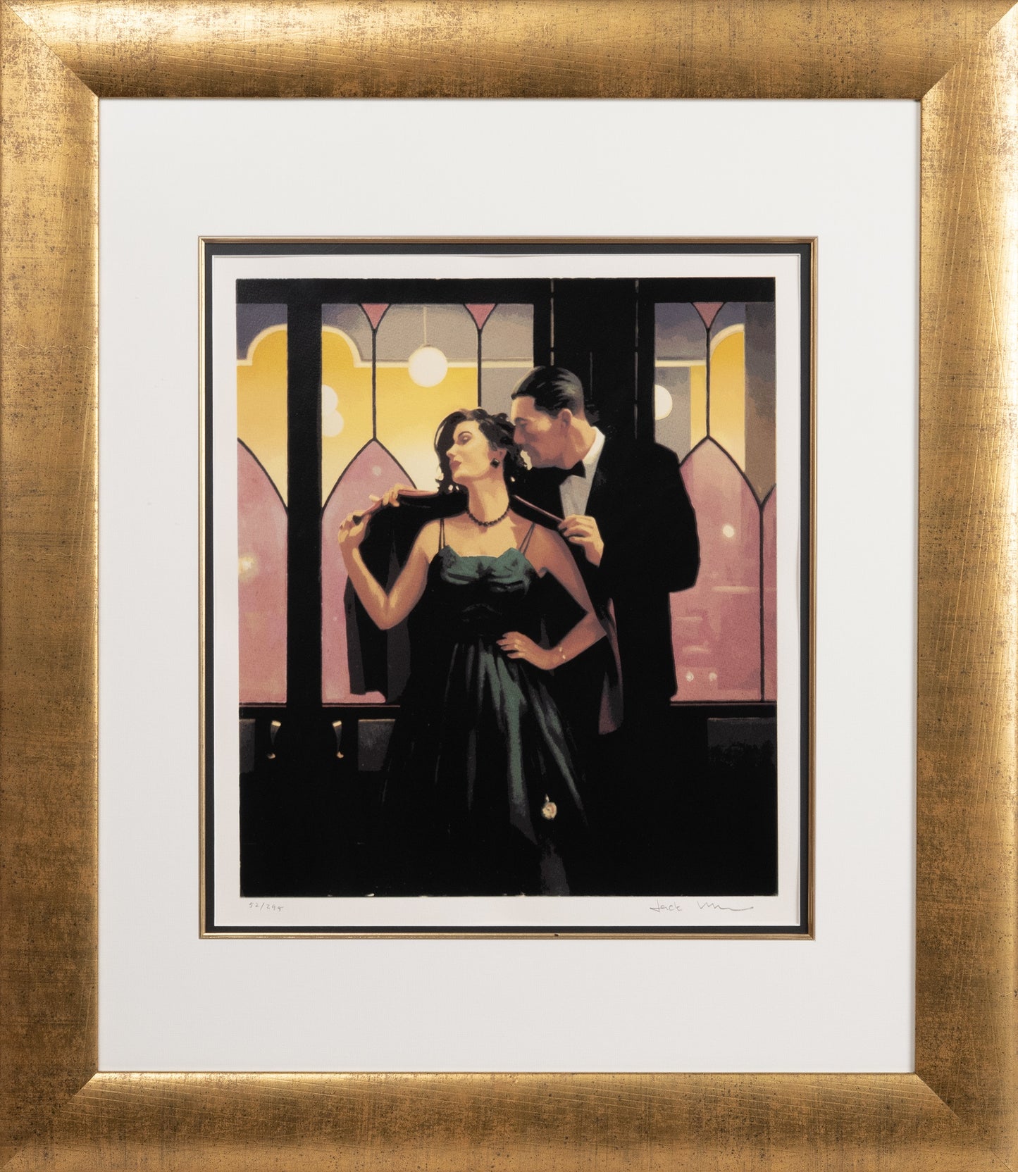 Jack Vettriano Words of Wisdom Signed Limited Edition Silkscreen 52/295