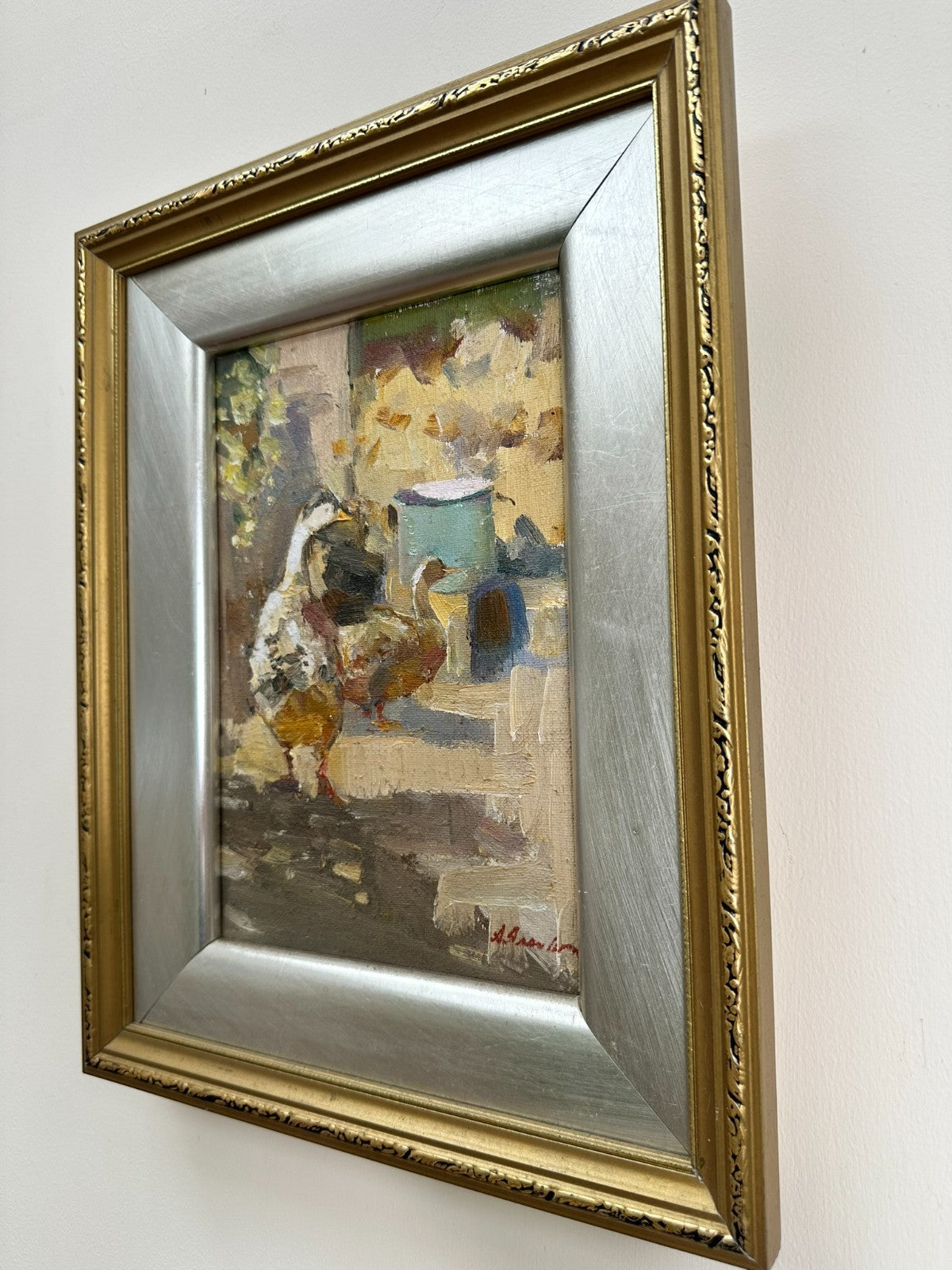 Andriy Yalanskyi - Ducks - Original Oil Painting by People's Artist of Ukraine