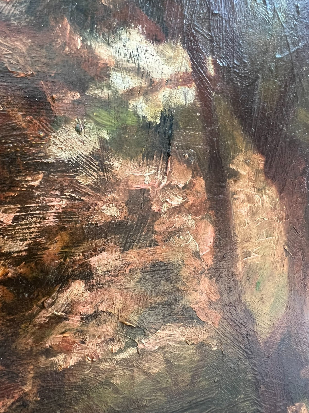 Francis S Walker RHA RE – Irish Oil on Board Stunning Blossom Landscape 45×60cm