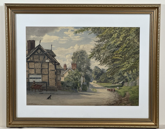 William Robinson 1835–1895 Nether Alderley Cheshire Watercolour 42x59cm