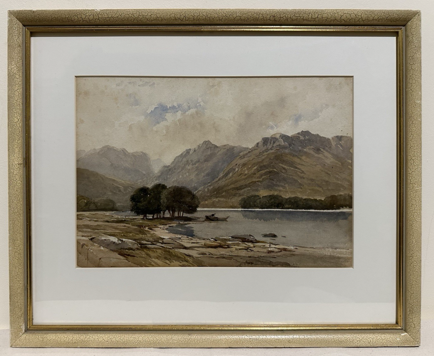 James Hervé d’Egville NWCS (c.1810–1880) Highland Landscape Watercolour 34x24cm