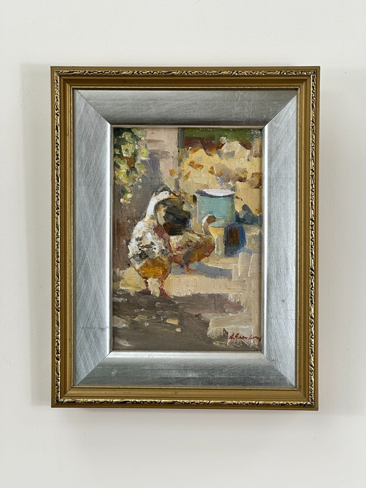 Andriy Yalanskyi - Ducks - Original Oil Painting by People's Artist of Ukraine