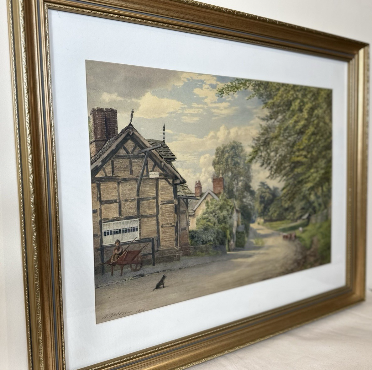 William Robinson 1835–1895 Nether Alderley Cheshire Watercolour 42x59cm
