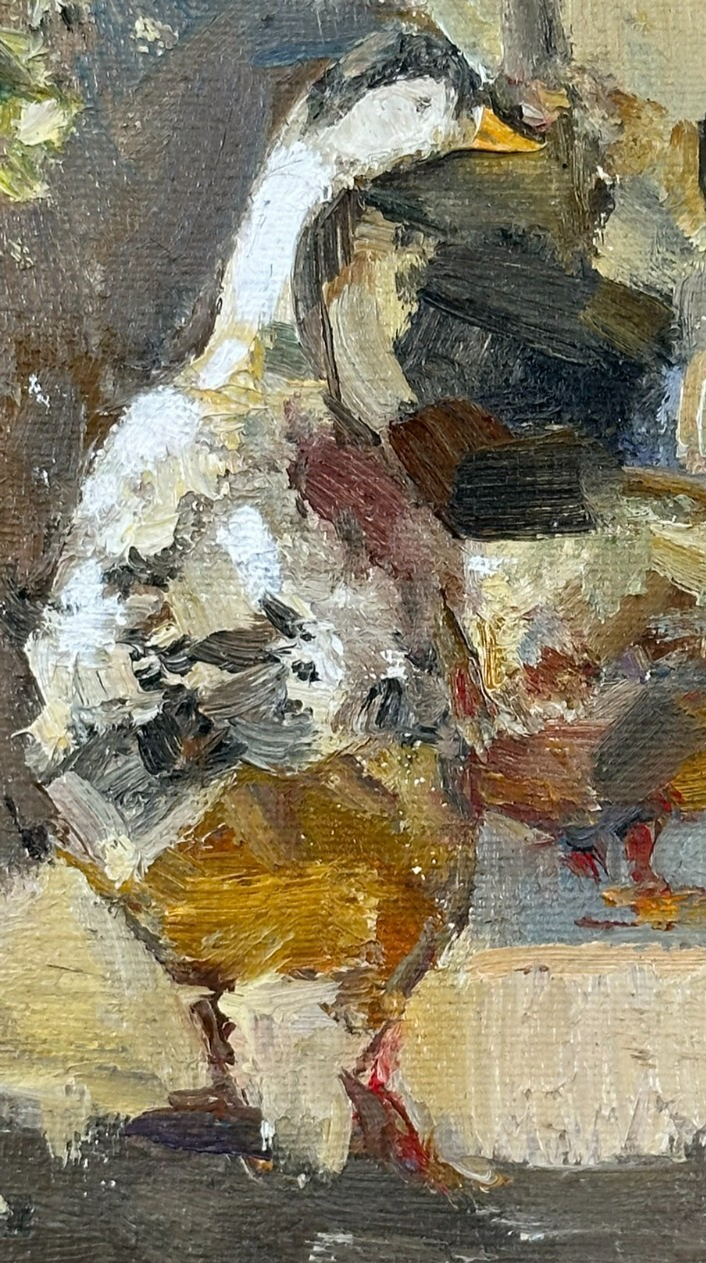 Andriy Yalanskyi - Ducks - Original Oil Painting by People's Artist of Ukraine