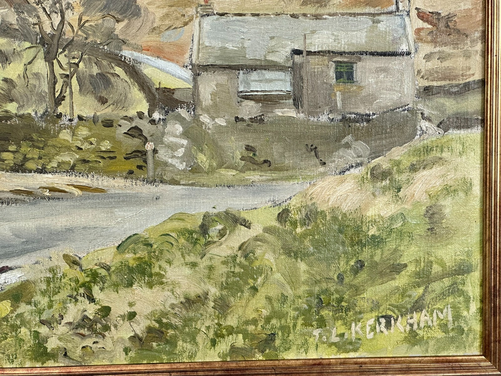 Original Thomas Kerkham Oil Painting - Swaledale Yorkshire Dales - Slade School