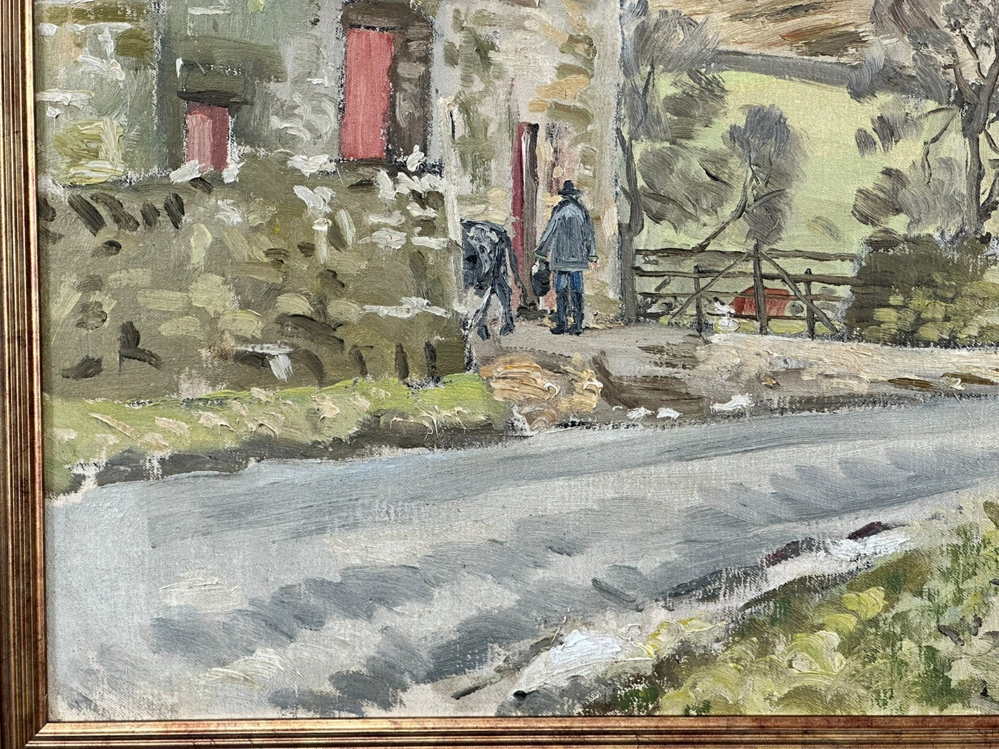Original Thomas Kerkham Oil Painting - Swaledale Yorkshire Dales - Slade School