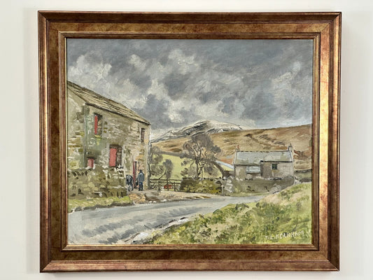 Original Thomas Kerkham Oil Painting - Swaledale Yorkshire Dales - Slade School