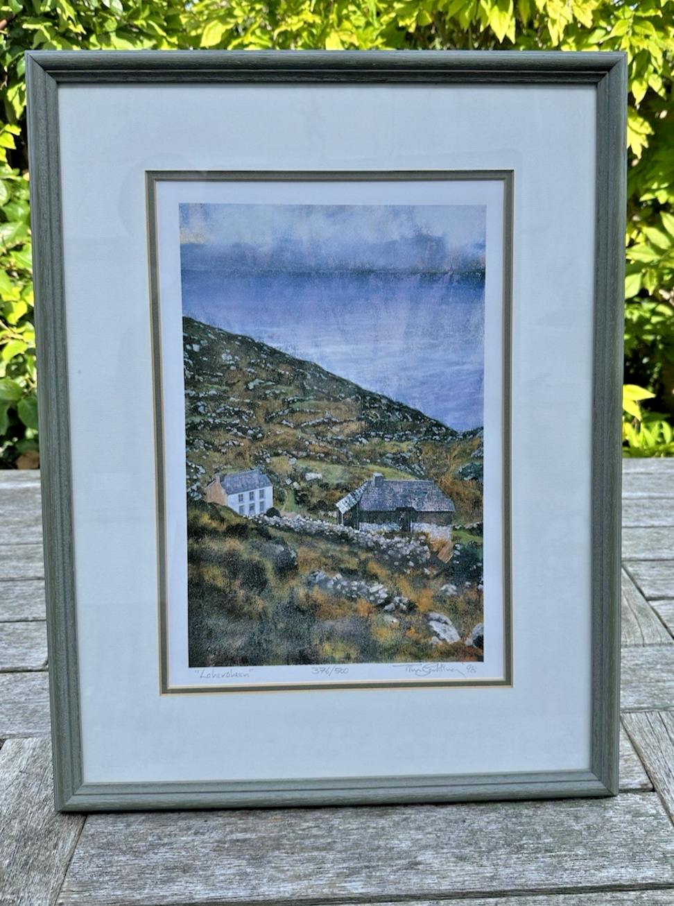 Tim Goulding Lahersheen 1998 Signed Limited Edition Print Irish 1998 54x41cm