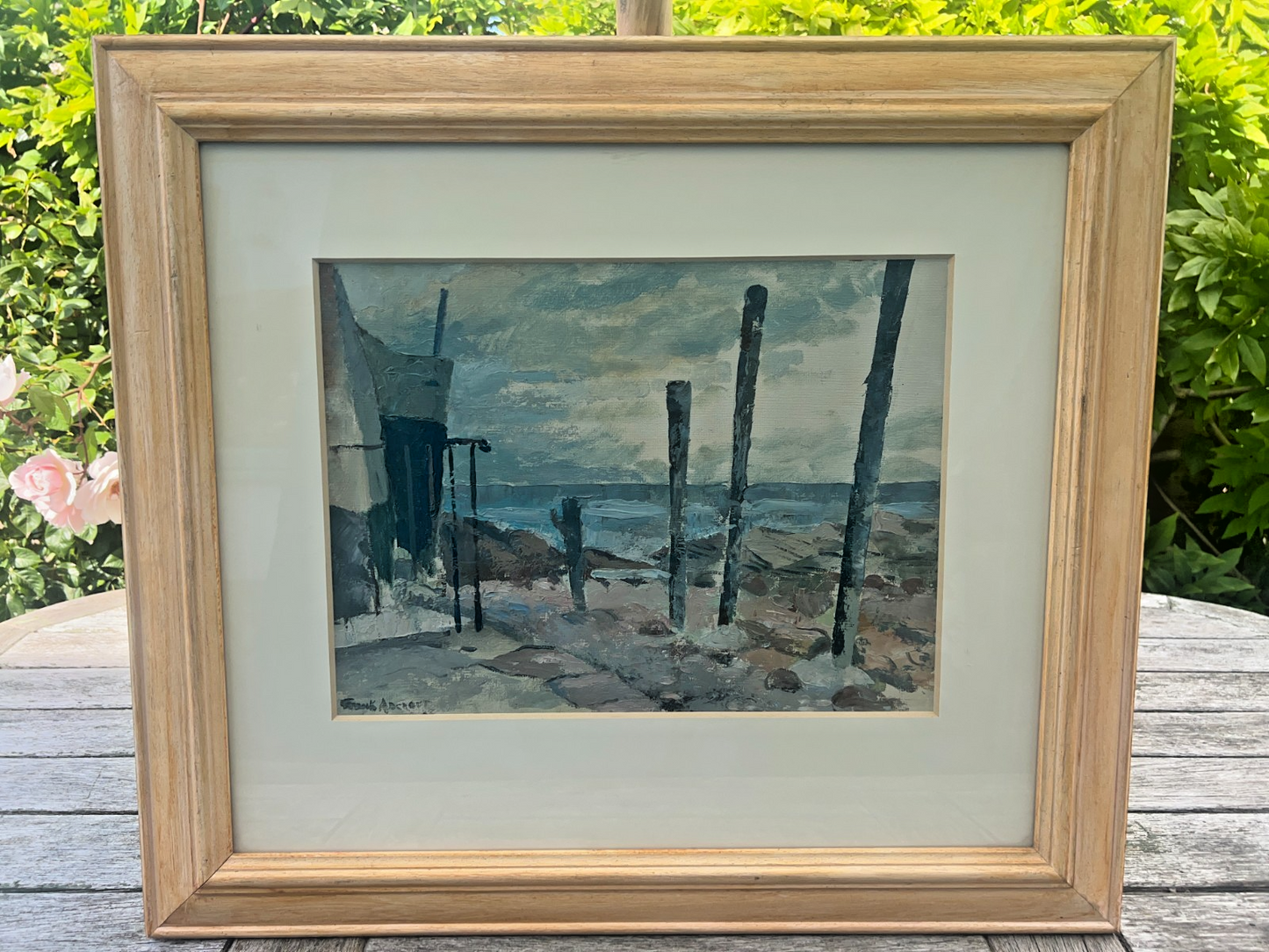 Frank Adcroft Oil ‘Cellardyke’ 40x30cm Signed Original Scottish Seascape
