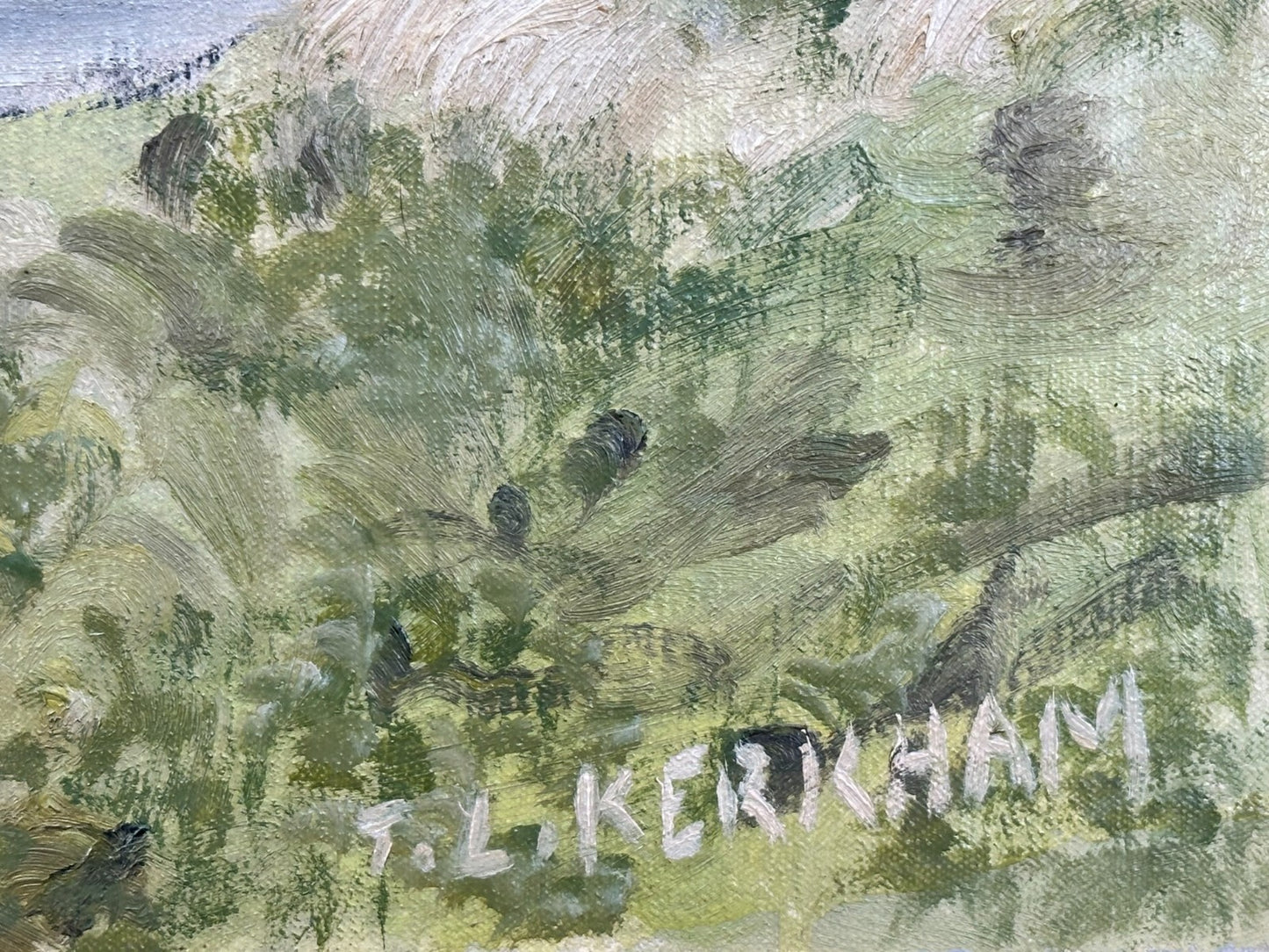 Original Thomas Kerkham Oil Painting - Swaledale Yorkshire Dales - Slade School