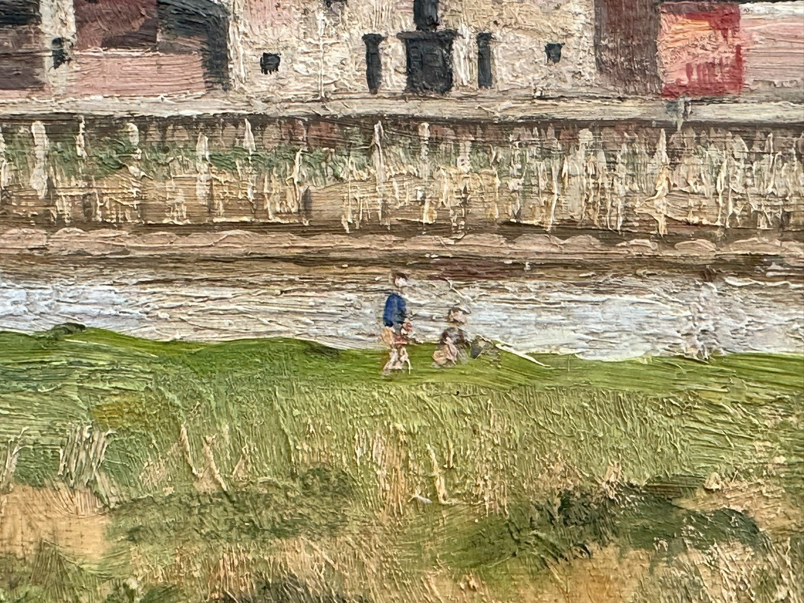 Original Thomas Kerkham Oil Painting -Slade School South Quay Kings Lynn Norfolk