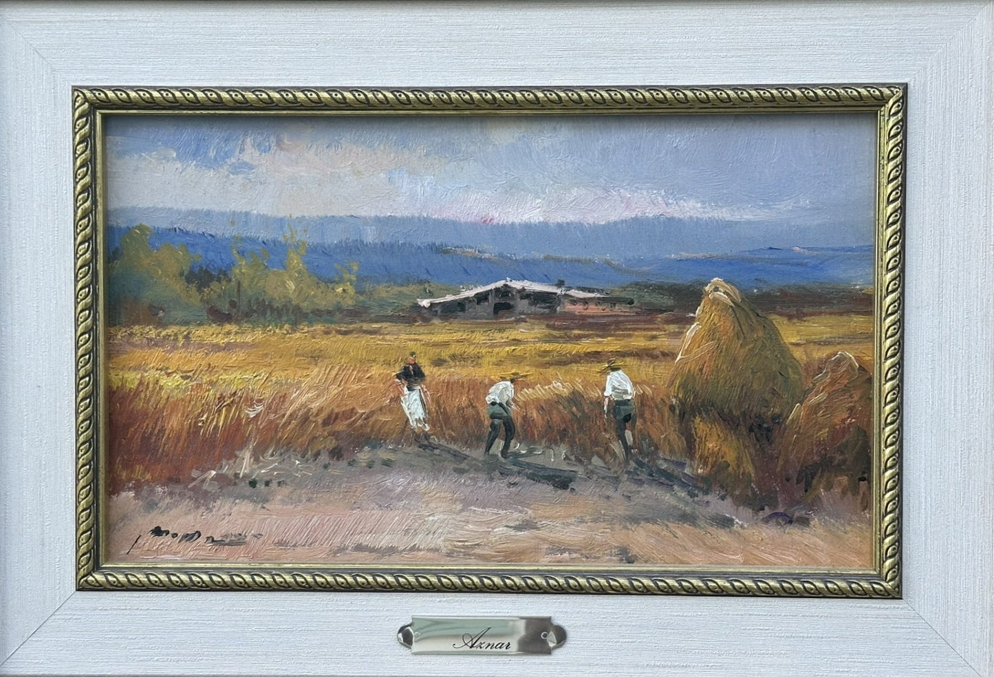 M. Aznar - Beautiful Original Oil Painting – Signed Rural Spanish Landscape