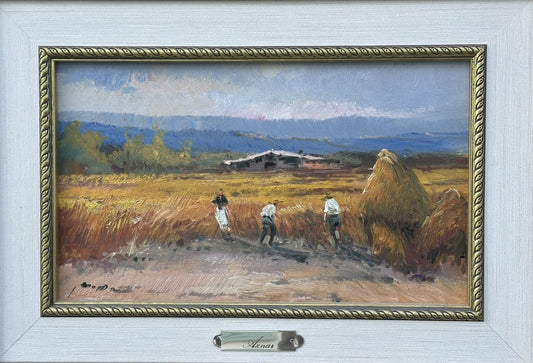 M. Aznar - Beautiful Original Oil Painting – Signed Rural Spanish Landscape