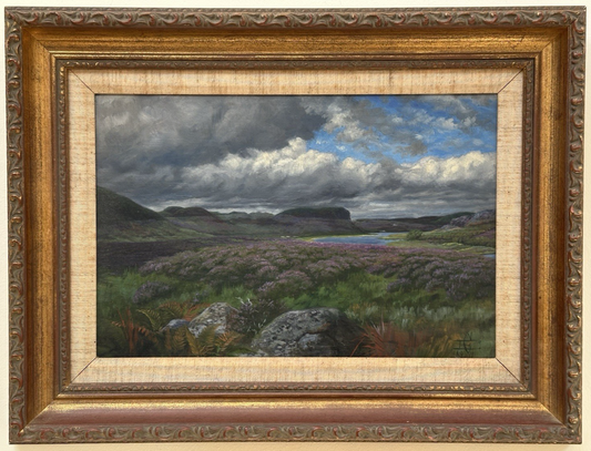 Edmund Caldwell - 1911 Original Oil on Board Scottish Highland Landscape