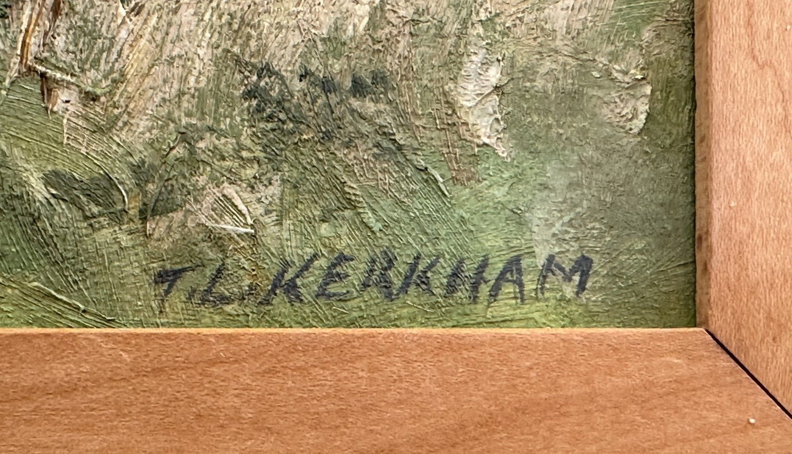 Original Thomas Kerkham Oil Painting -Slade School South Quay Kings Lynn Norfolk