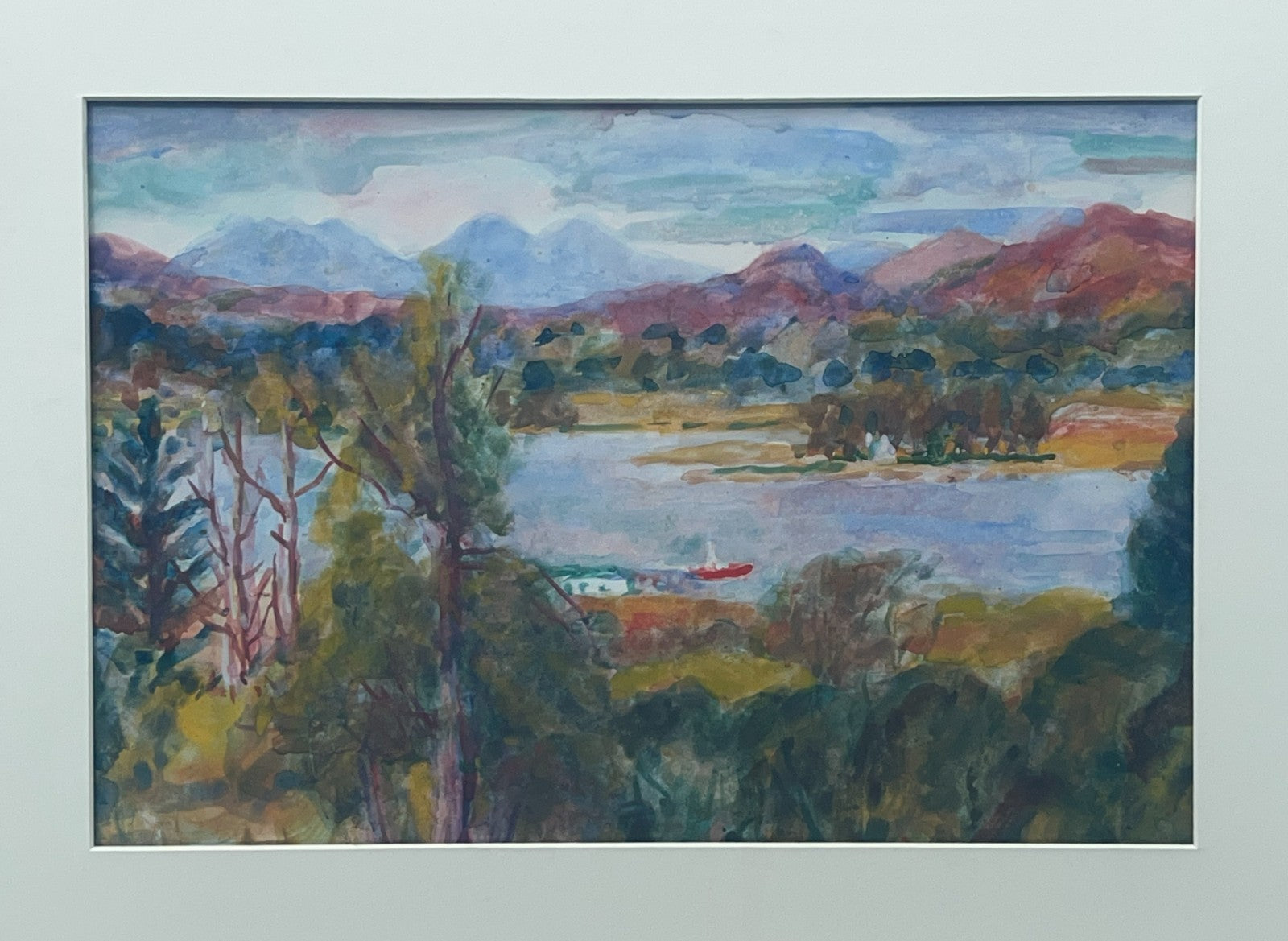 Pair of Large Donald Moodie RSA (Scottish) Watercolour Landscapes Framed