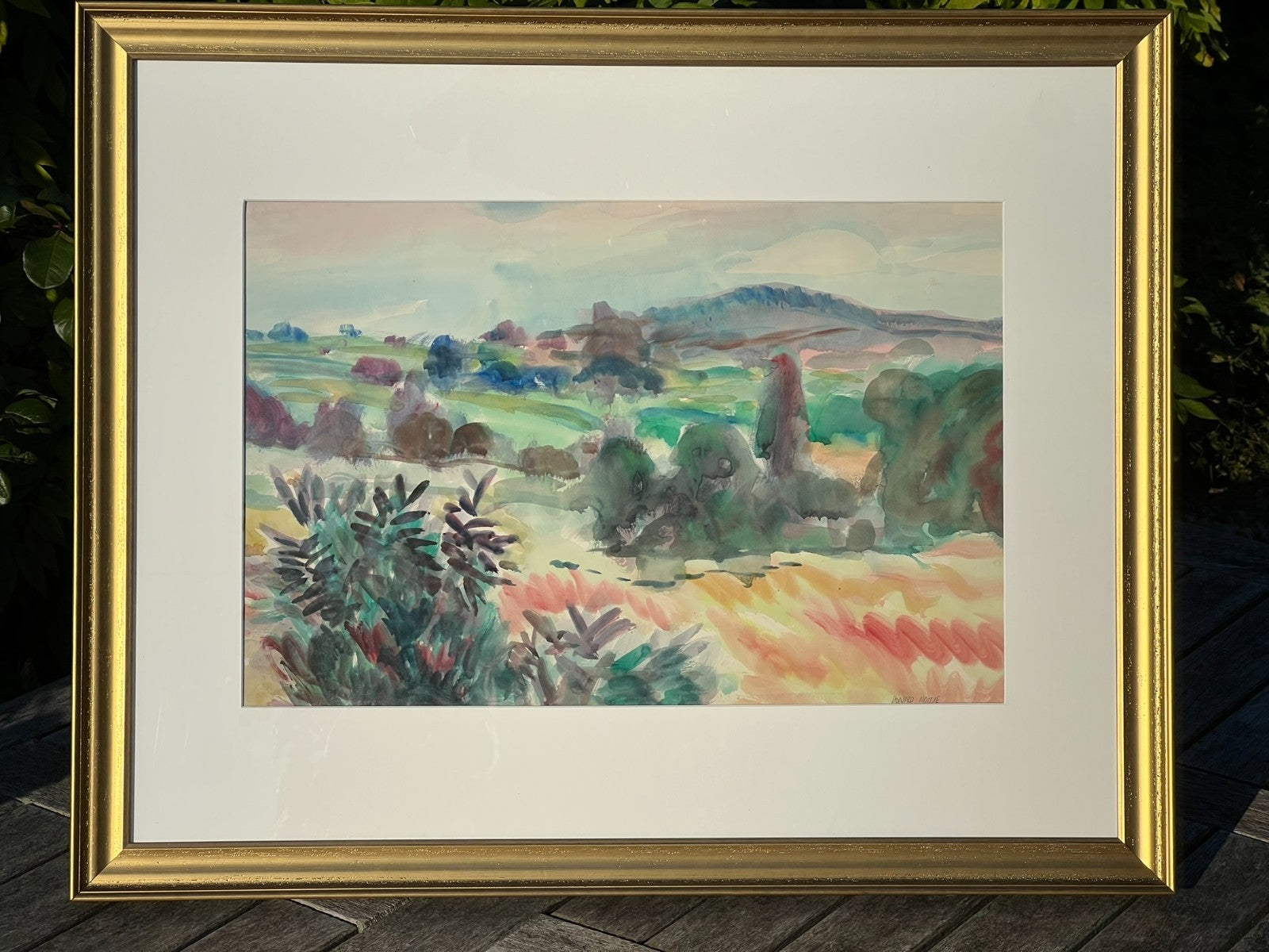 Pair of Large Donald Moodie RSA (Scottish) Watercolour Landscapes Framed
