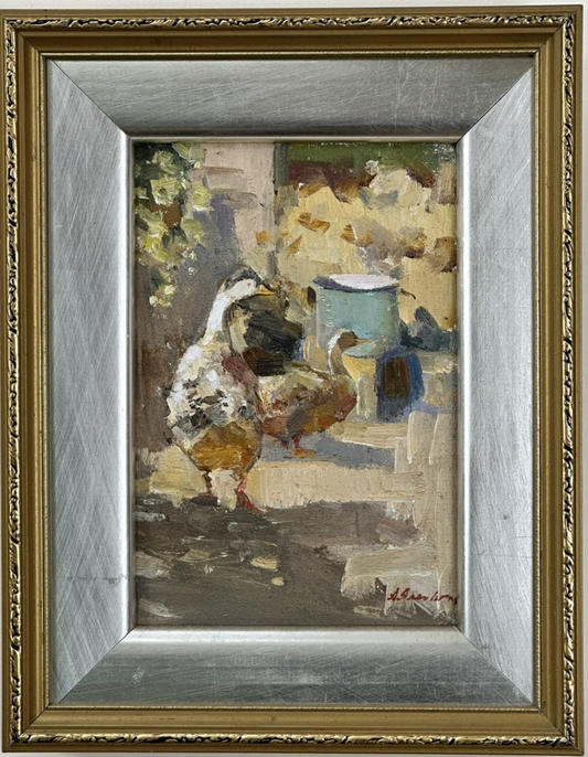 Andriy Yalanskyi - Ducks - Original Oil Painting by People's Artist of Ukraine