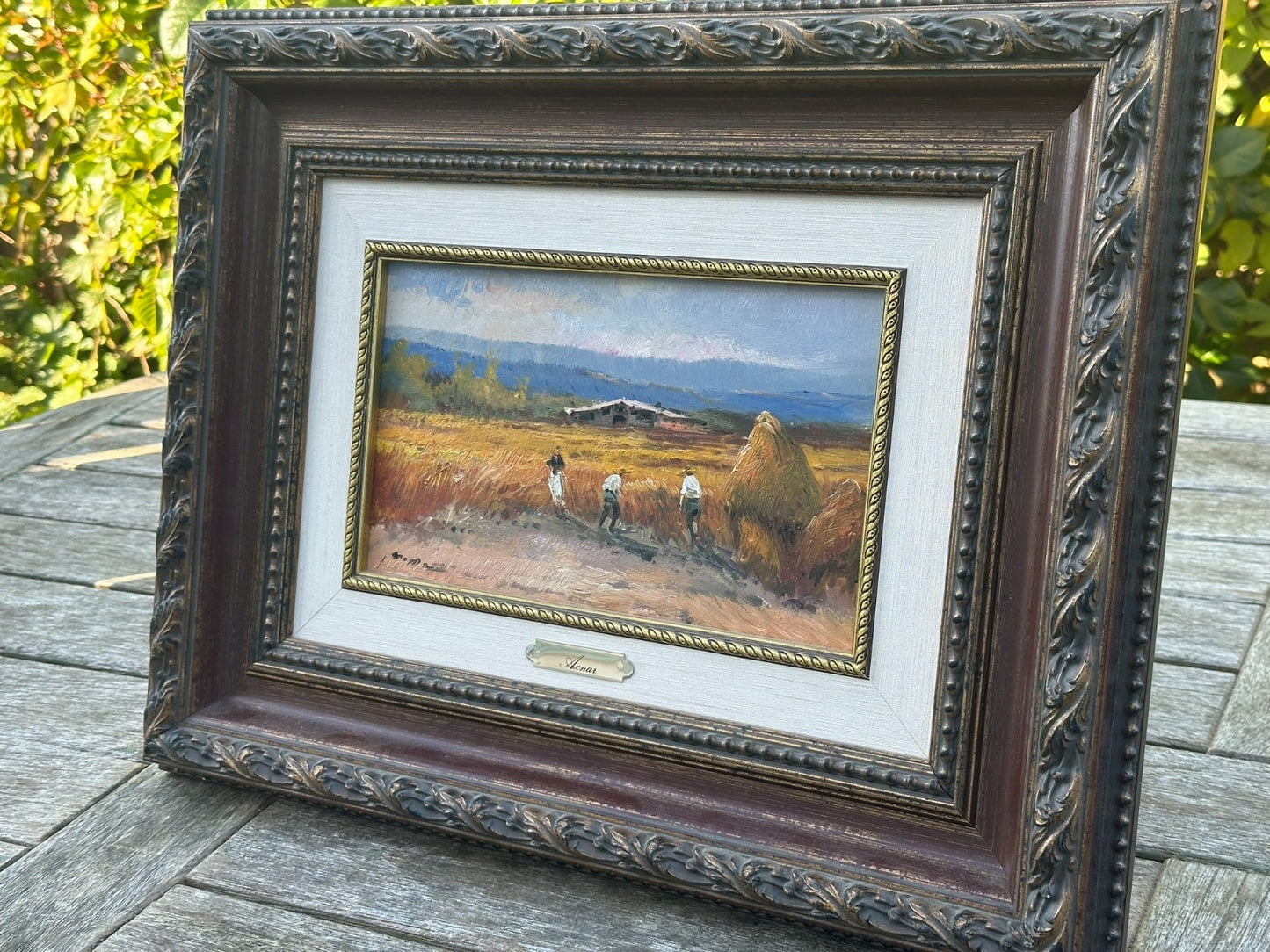 M. Aznar - Beautiful Original Oil Painting – Signed Rural Spanish Landscape