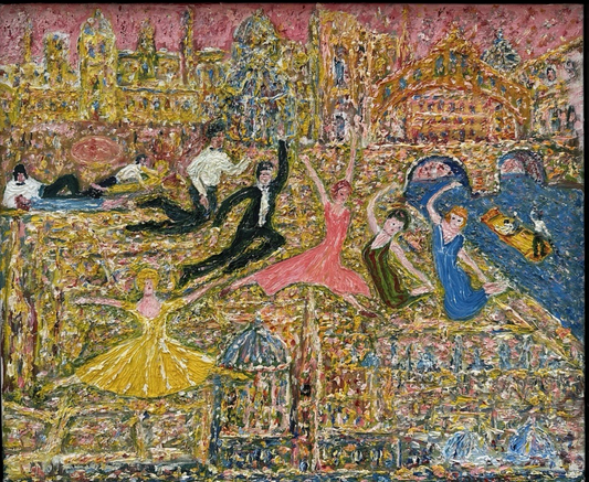 Gwynne Robins Signed Oxford Graduation Scene Original Acrylic 51×61 cm Framed Ar