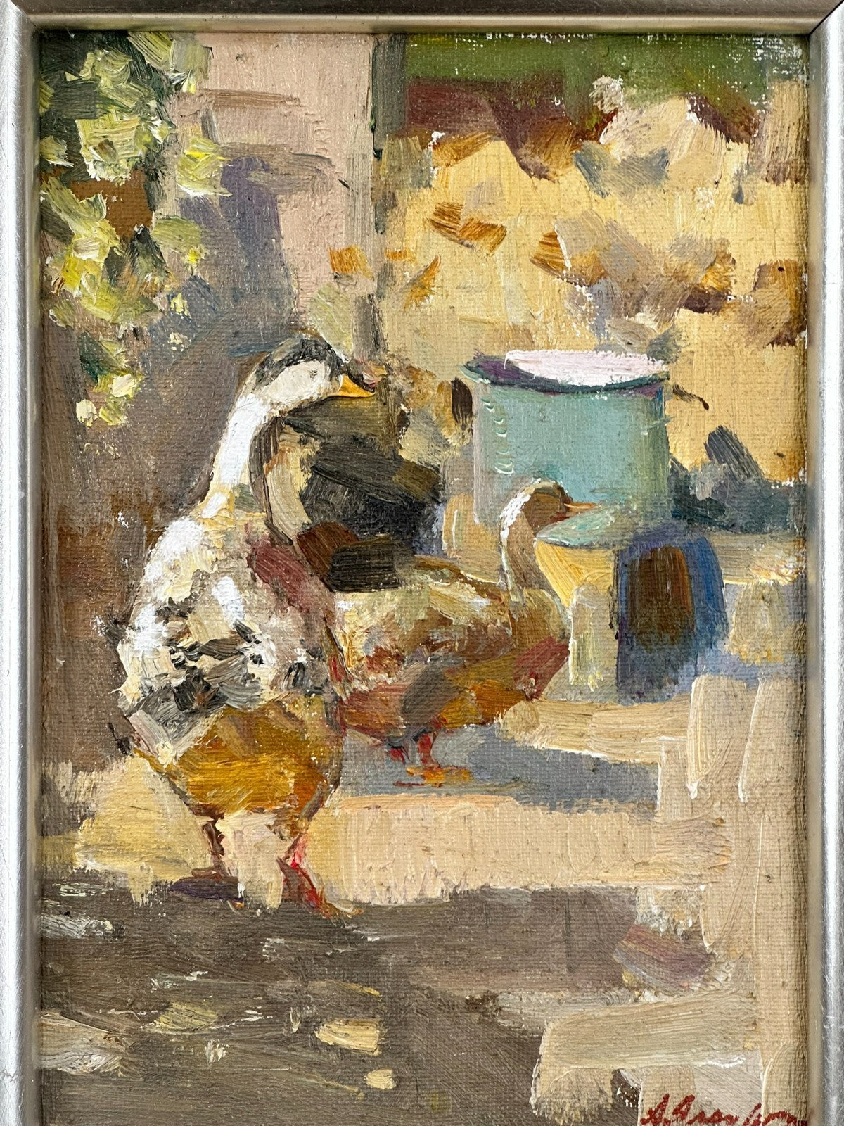Andriy Yalanskyi - Ducks - Original Oil Painting by People's Artist of Ukraine