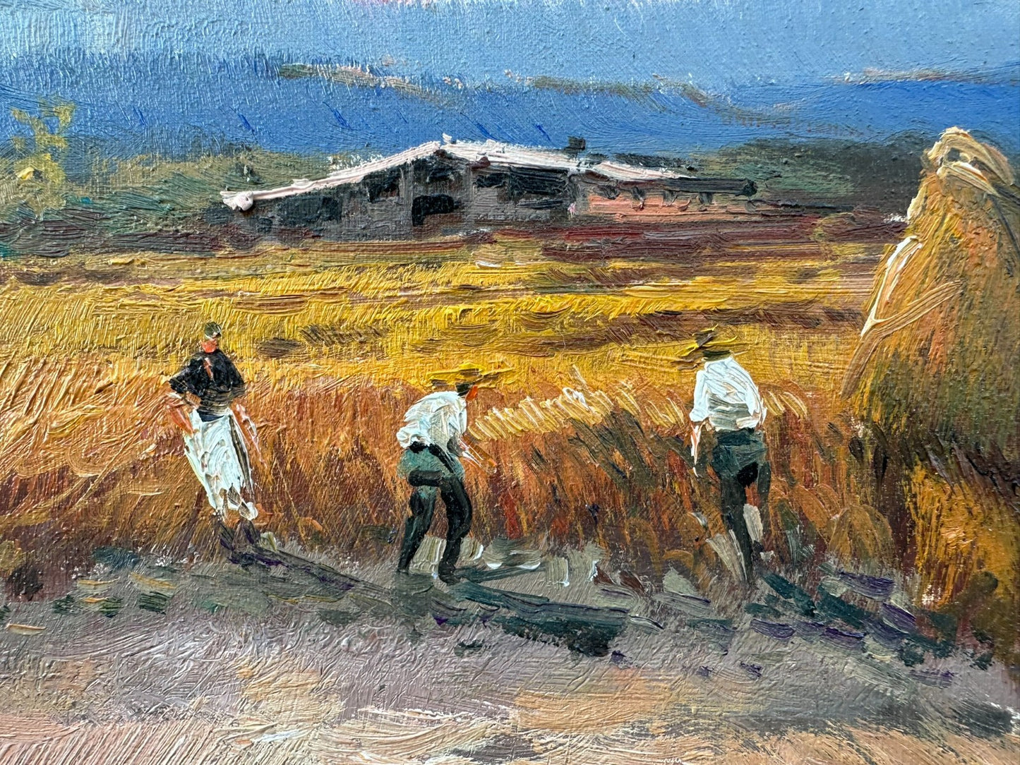 M. Aznar - Beautiful Original Oil Painting – Signed Rural Spanish Landscape