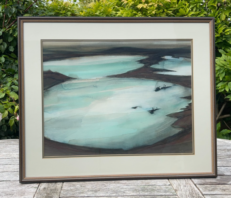 Stunning Gregor McFarlane Smith RSW Watercolour Lochan Rannoch Moor Signed
