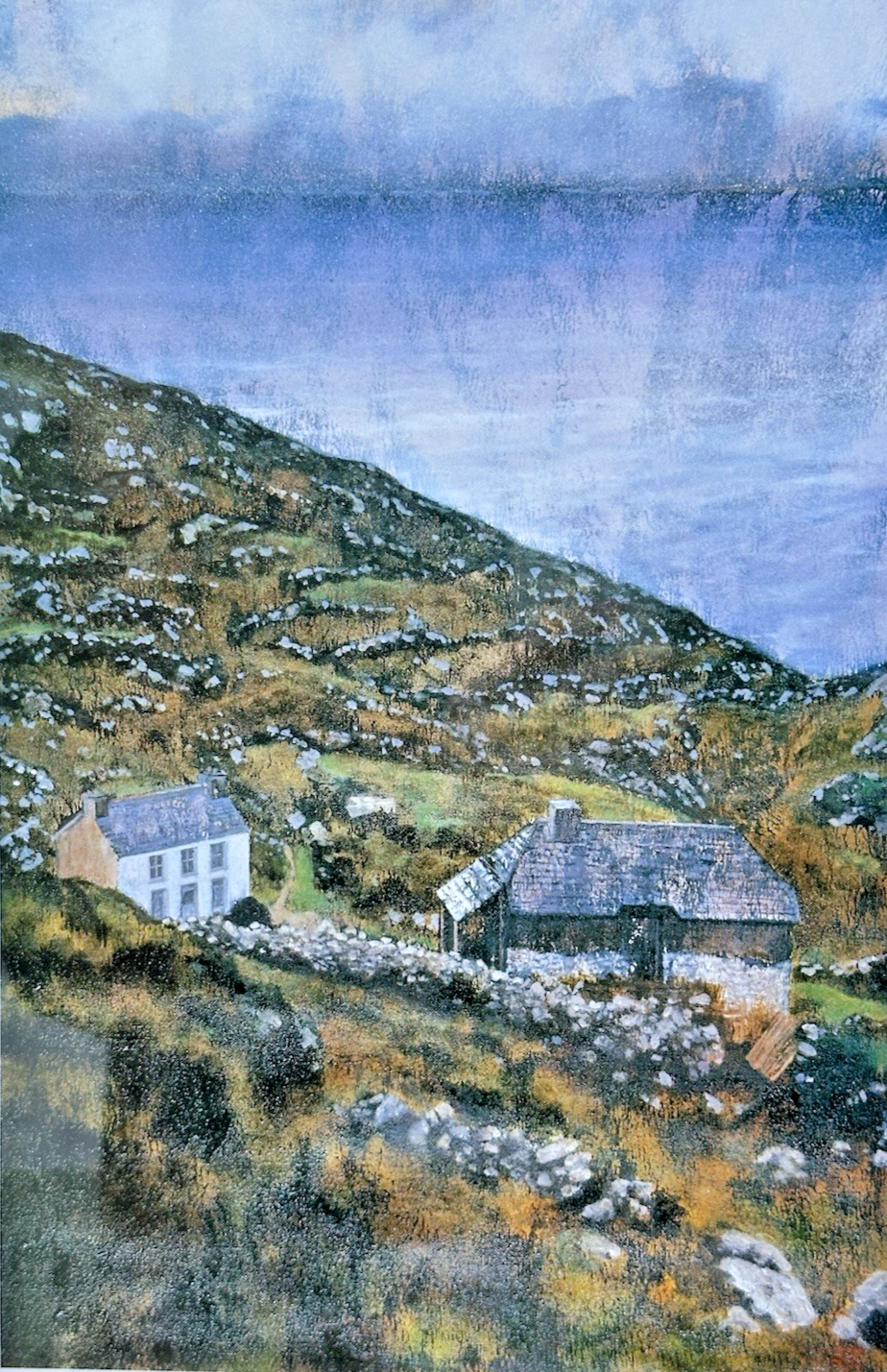 Tim Goulding Lahersheen 1998 Signed Limited Edition Print Irish 1998 54x41cm