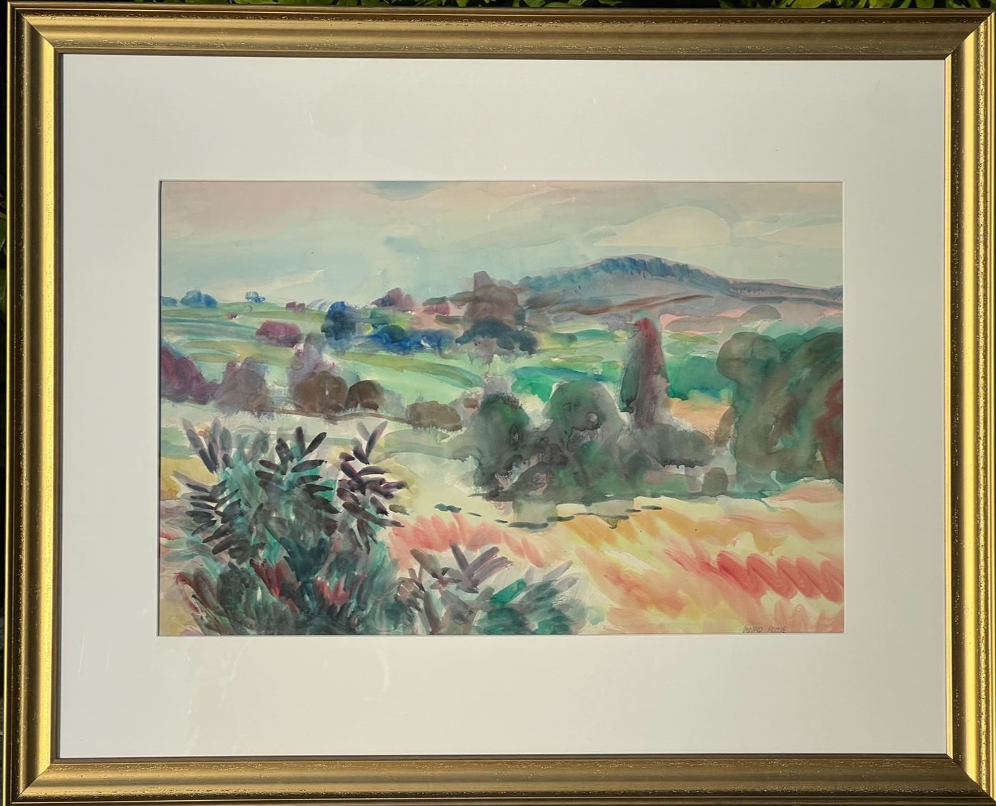 Pair of Large Donald Moodie RSA (Scottish) Watercolour Landscapes Framed