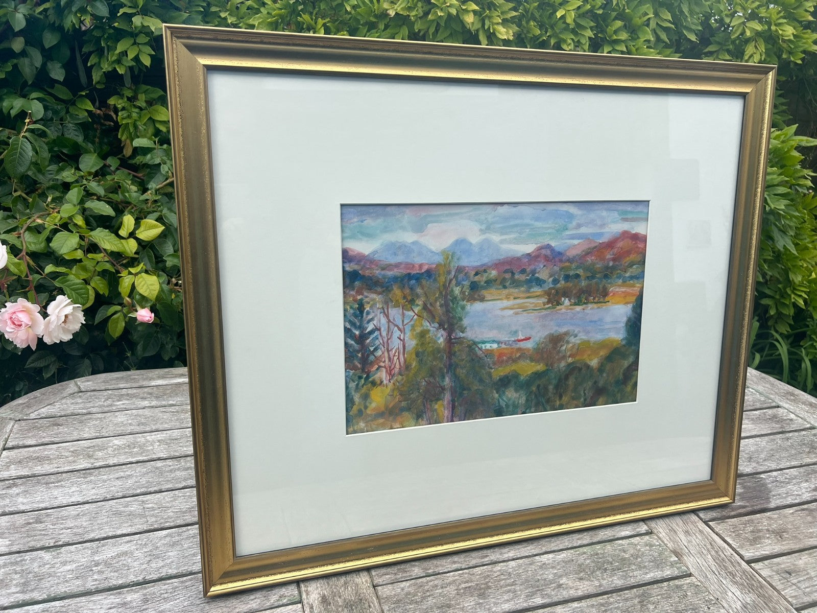Pair of Large Donald Moodie RSA (Scottish) Watercolour Landscapes Framed