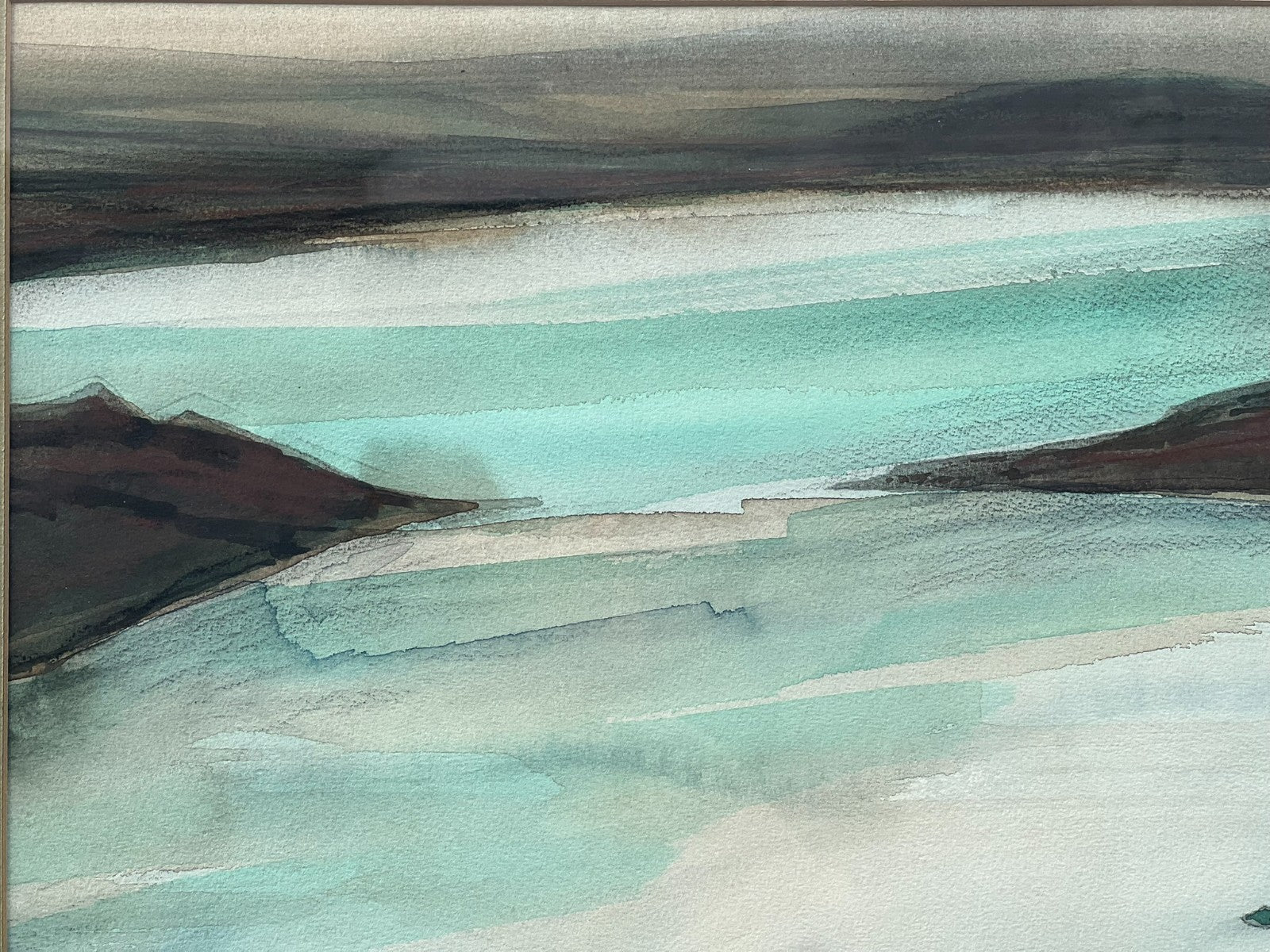 Stunning Gregor McFarlane Smith RSW Watercolour Lochan Rannoch Moor Signed