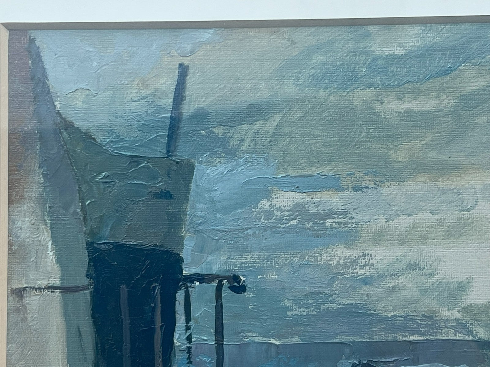 Frank Adcroft Oil ‘Cellardyke’ 40x30cm Signed Original Scottish Seascape